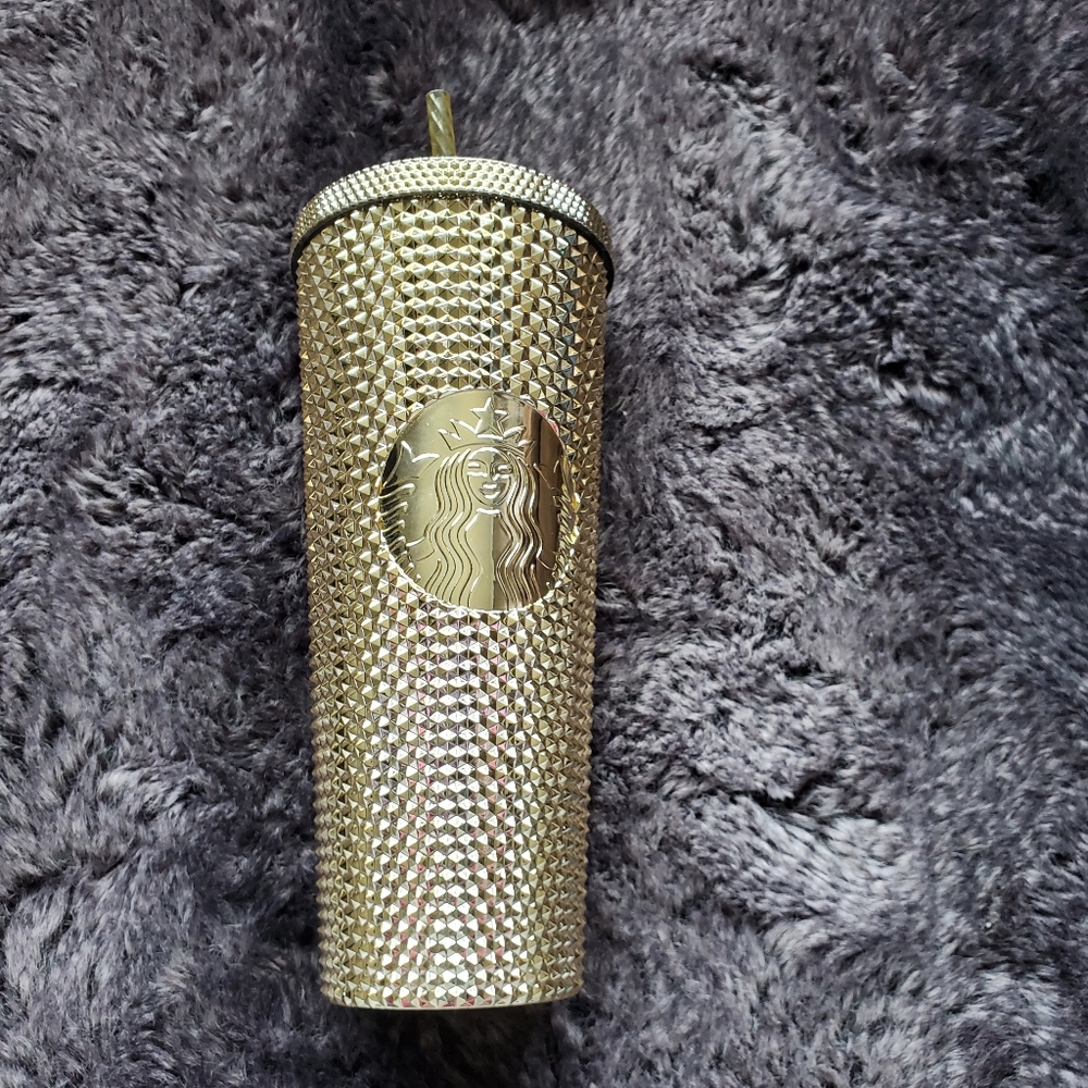 Starbucks 2022‎ Holiday Christmas Gold Tumbler
